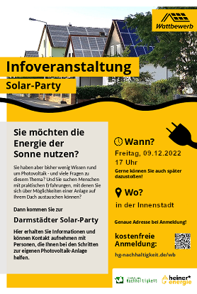 Einladung zur 4. Darmstädter Solar-Party